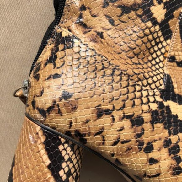 Zara Snakeskin Effect Ankle Boots - Blogger fav! - Picture 6 of 6